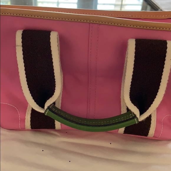 Coach mini satchel pink and brown. Never used - Picture 4 of 5